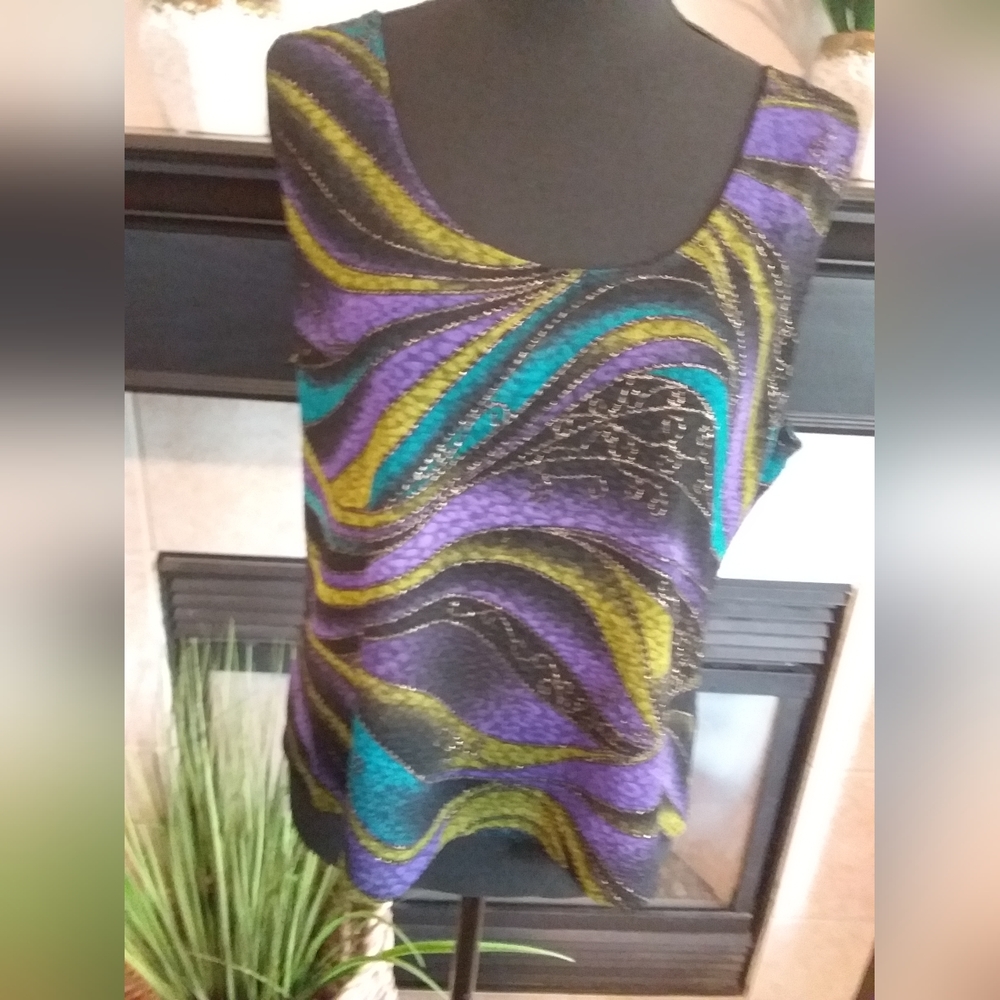R & K Originals Multi Color  Tank Top - Picture 3 of 5